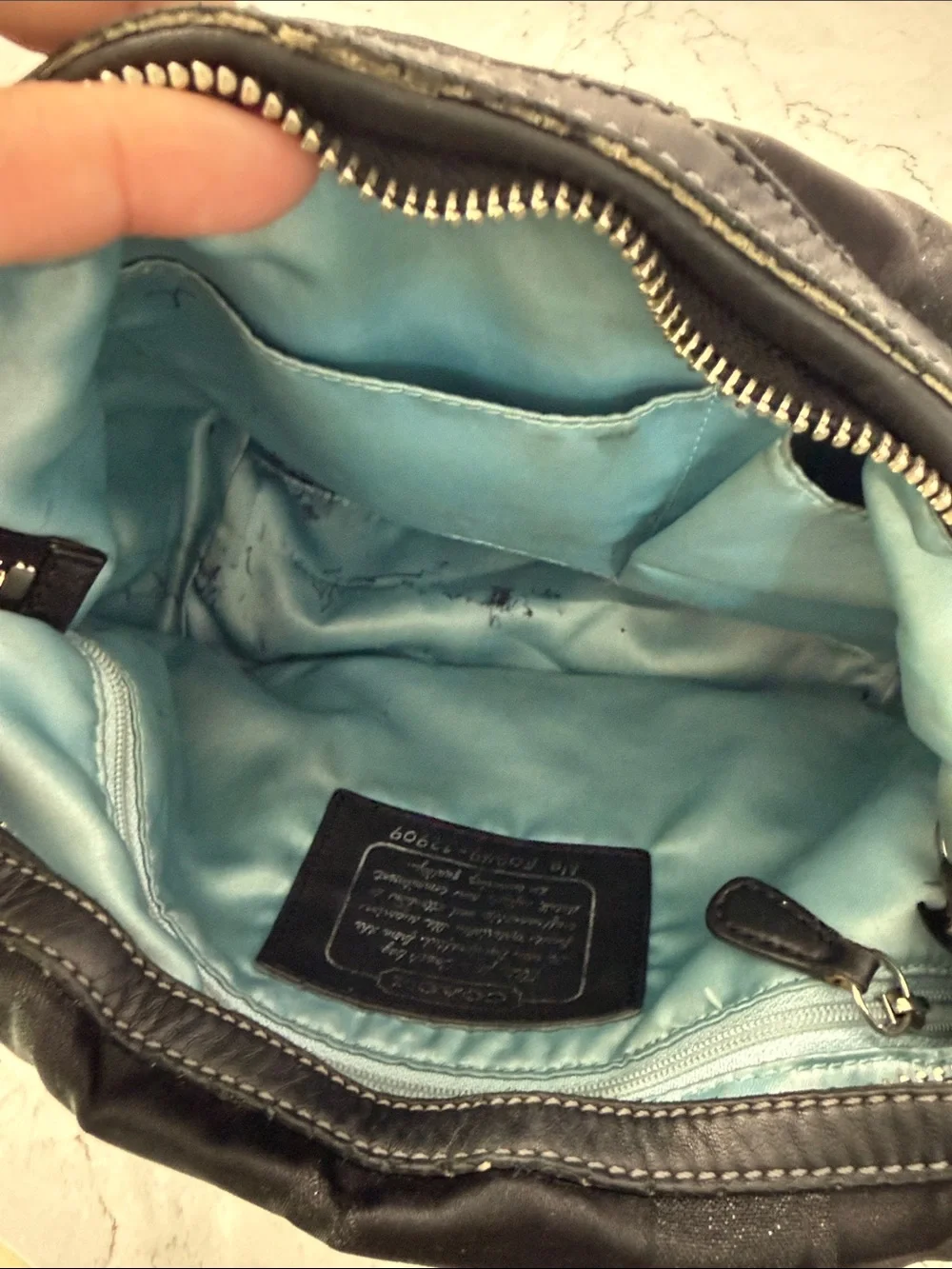 Coach black signature